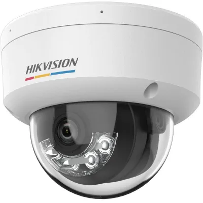 Camara IP domo con luz hibrida color vu 4MP l 28MM con microfono