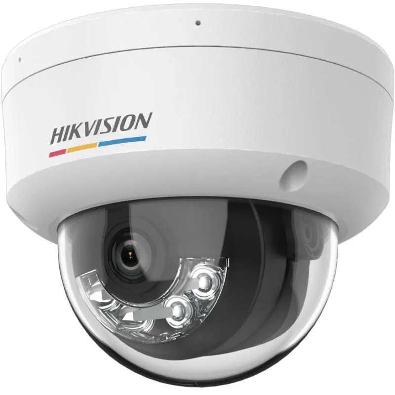 Camara IP domo con luz hibrida color vu 4MP l 28MM con microfono
