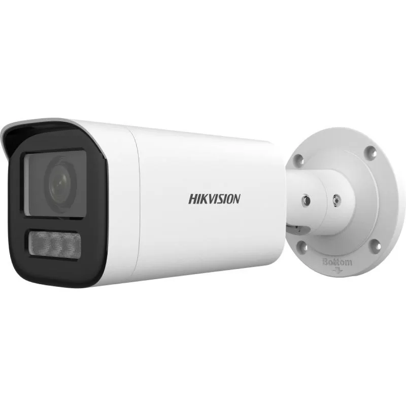 Camara IP tubo exterior luz hibrida 4MP L28-12MM motorizado con microfono y alarma