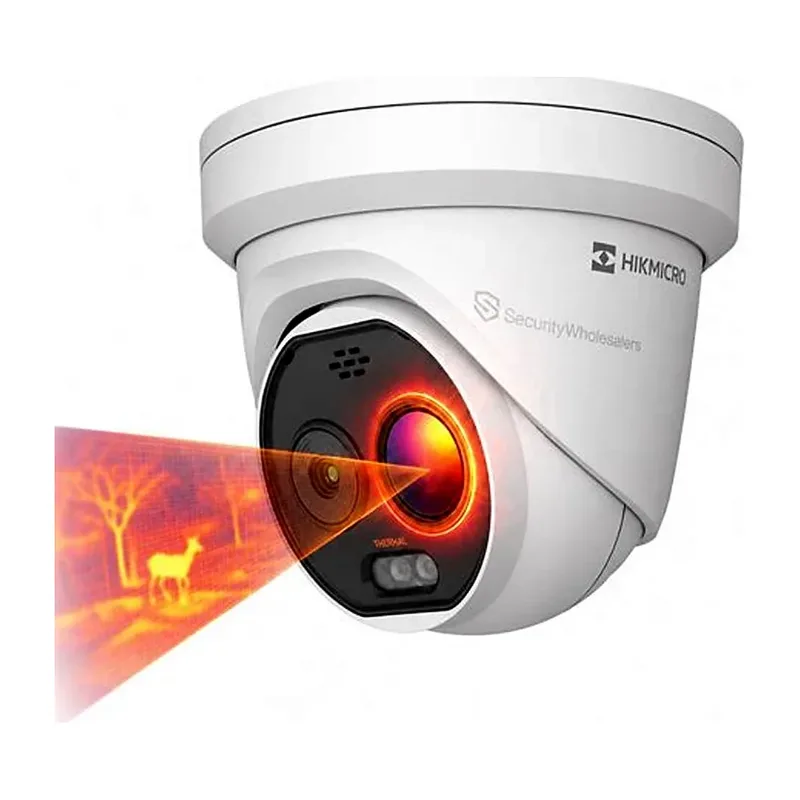 Camara termica + optica turret 2.6MM para deteccion perimetral y prevencion de incendios