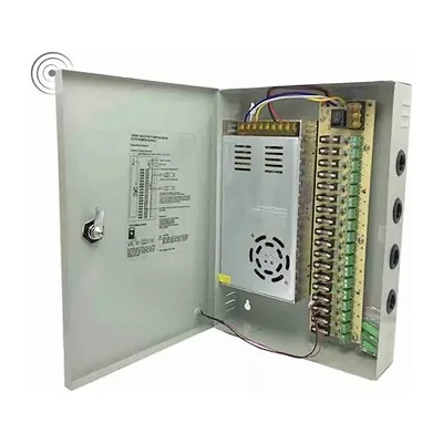 Fuente regulada para 18 camaras 110V/ 12 vdc 20 amp