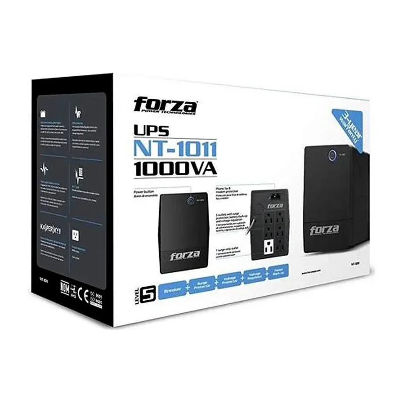 UPS forza 1000VA/500W a 6 salidas 120V