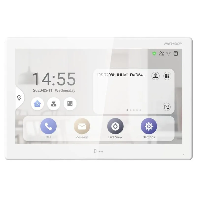 Monitor Touch IP 10.1" Android con PoE y WiFi