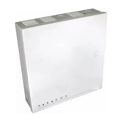 Caja de alarma metalica blanca