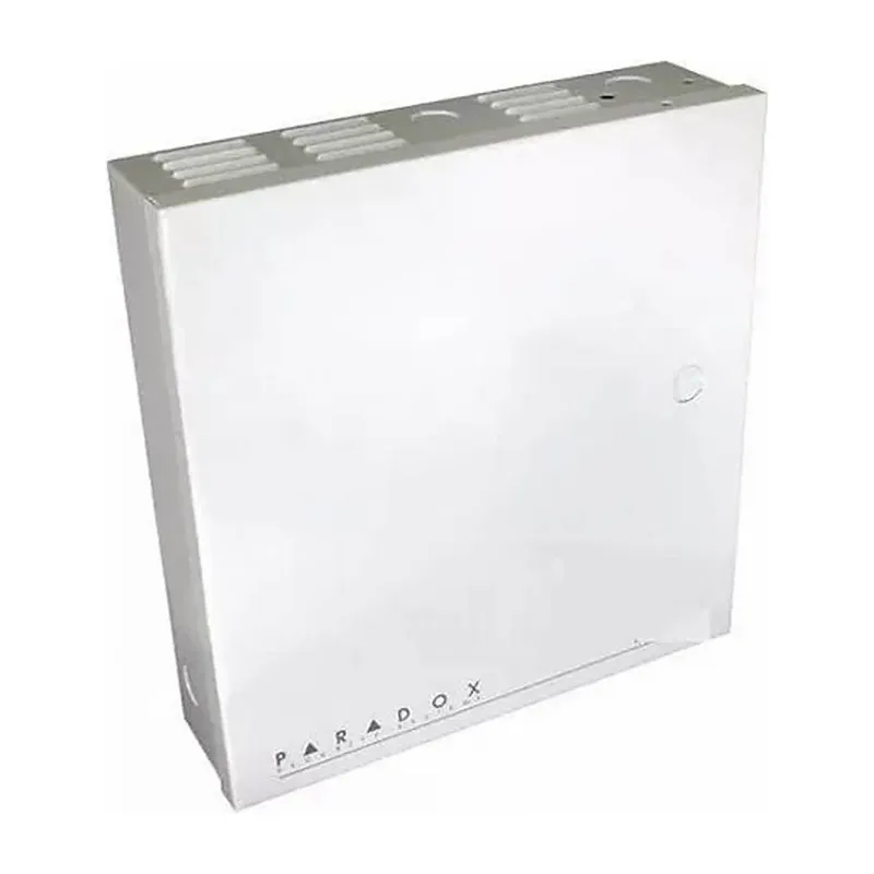 Caja de alarma metalica blanca