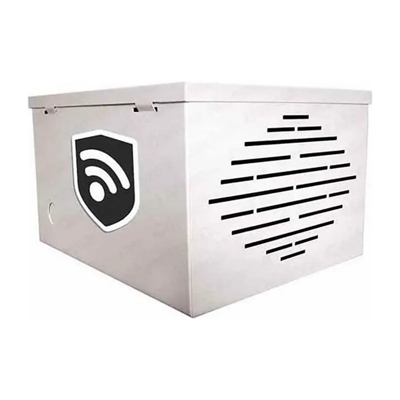 Caja de sirena metalica marfil