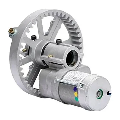 Motor para puerta enrollable 7V c/ micro, cremallera de aluminio y kit electronico