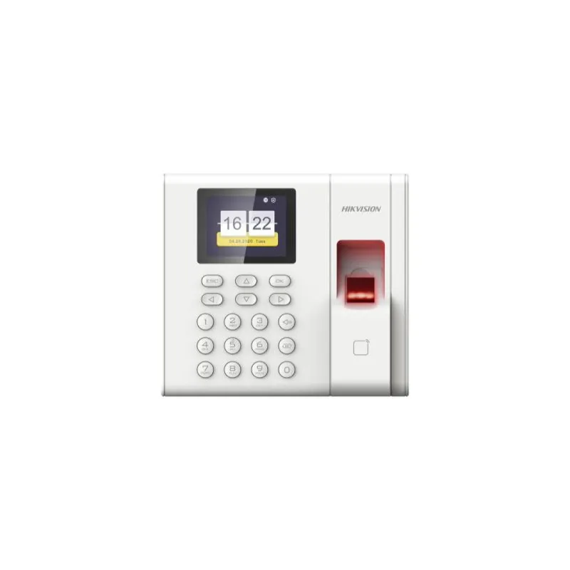 Control de tiempo y asistencia con pantalla LCD tcp/ip hikvision