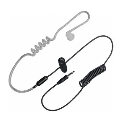 Audifono con tubo acustico transparente