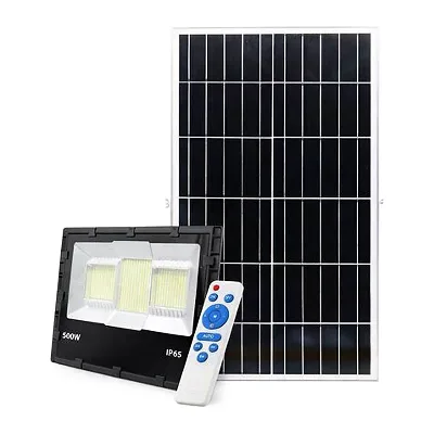 Luminaria Solar 500W LED Exterior con Control Remoto IP65
