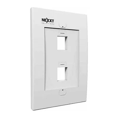 Face plate 2 puertos Nexxt