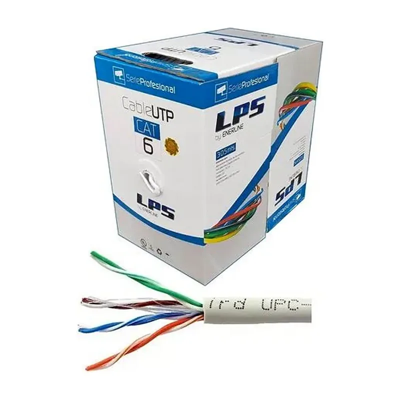 Cable UTP CAT6 interior 305 mts cca aleación cobre + aluminio