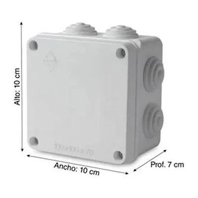 Caja de paso 100 x 100 x 70 blanca
