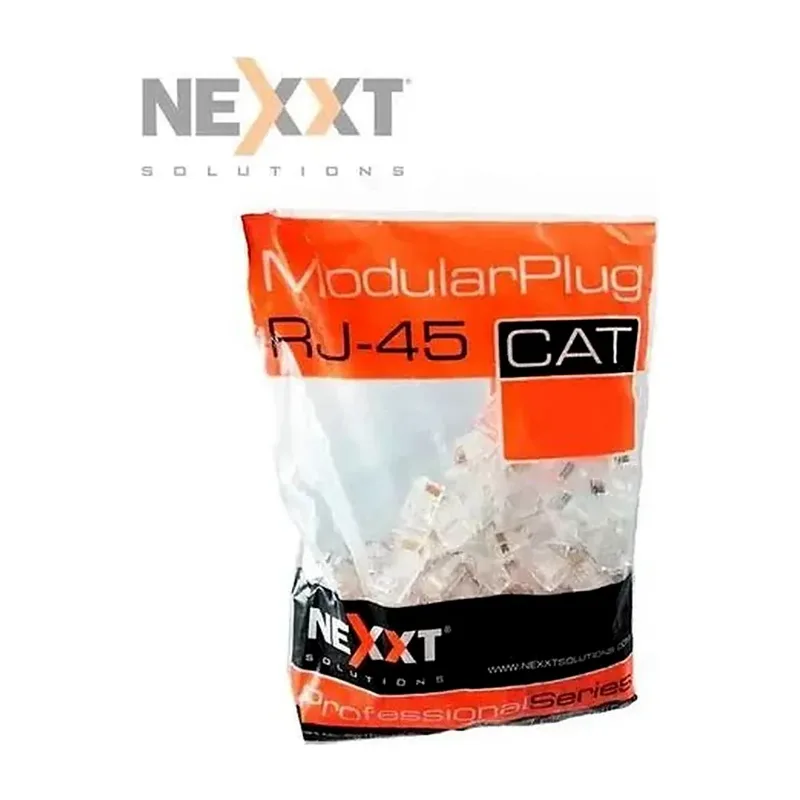 Funda de 100 conectores RJ45 CAT5E