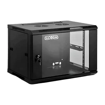 Gabinete 6UR de pared puerta de vidrio