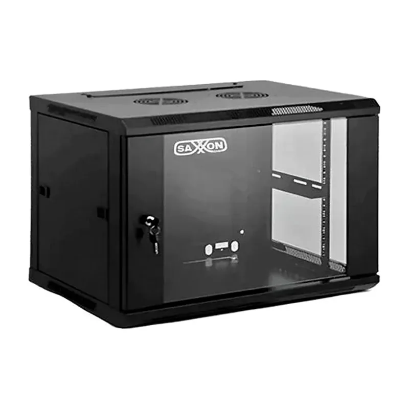 Gabinete 6UR de pared puerta de vidrio
