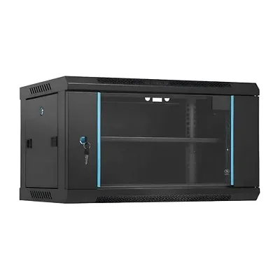 Gabinete compacto 6UR xtring desarmado puerta de vidrio 540X400X368MM