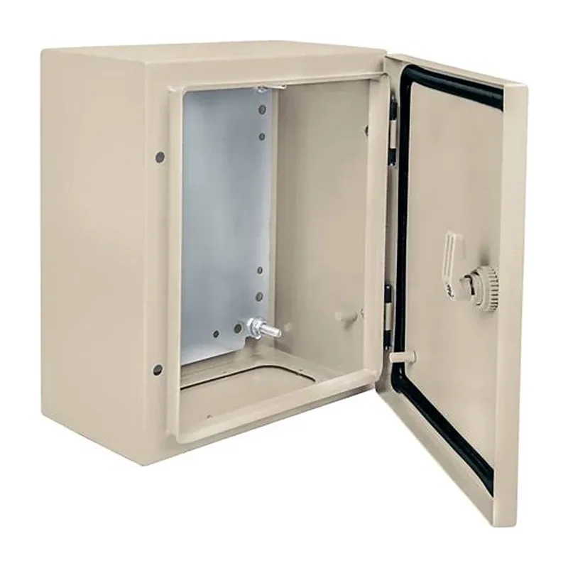 Gabinete metalico (400x400x200) mm para uso exterior, IP 66 / ik 10 en acero inoxidable