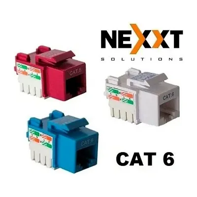 Keystone jack CAT6 azul