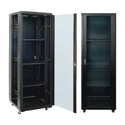 Rack cerrado de piso 42UR negro 600X1000MM