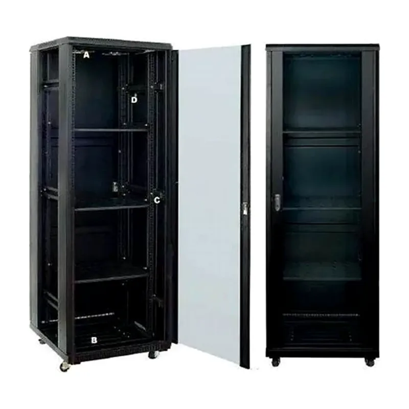 Rack cerrado de piso 42UR negro 600X800MM