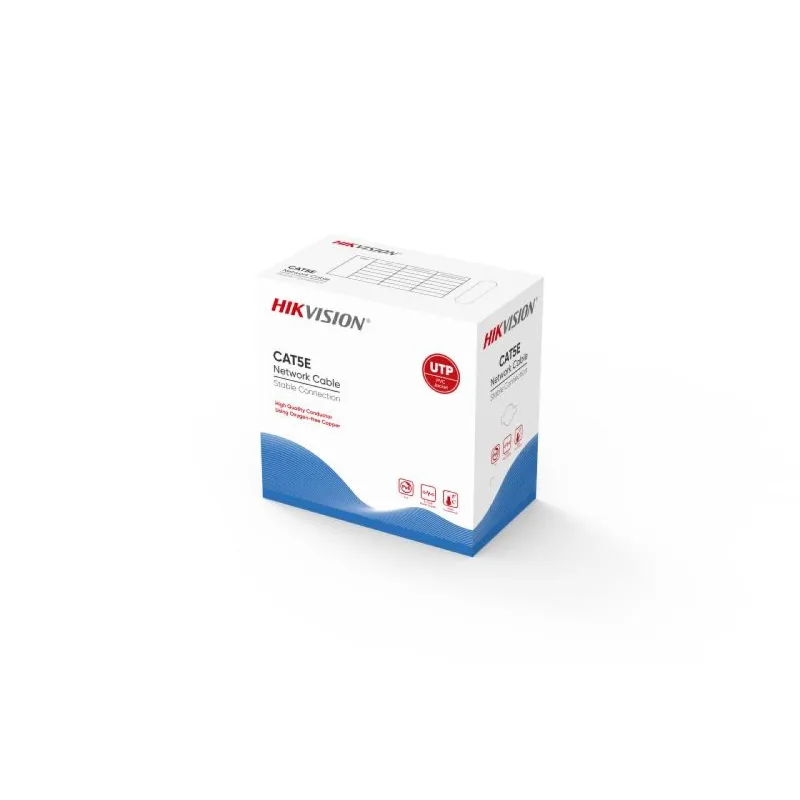 Rollo de cable UTP CAT5E 305 mts gris hikvision