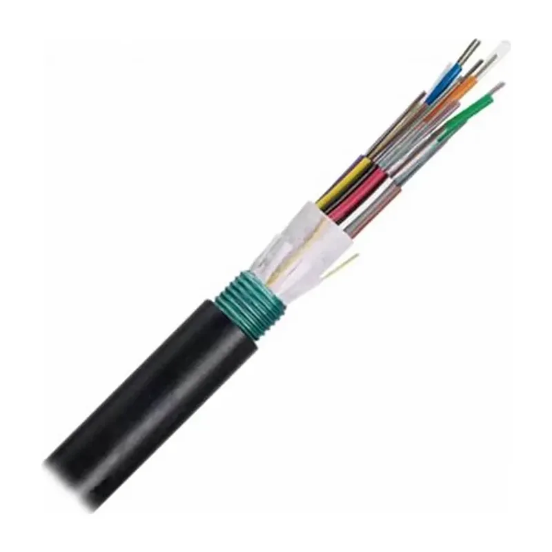 Cable de fibra óptica de distribución multipropósito gjfjv 6 hilos fo OM3 INTERIOR-EXTERIOR cubierta