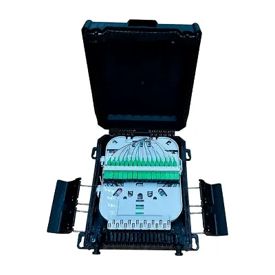 Caja de terminación FTTH 16 puertos IP68 splitter 1X16 sc/apc 16 adaptadores sc/apc 4 bandejas de EM
