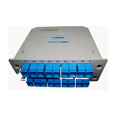 Splitter plc 1X16 sc/apc G657A1 900µM entrada color blanco salida colores internacionales