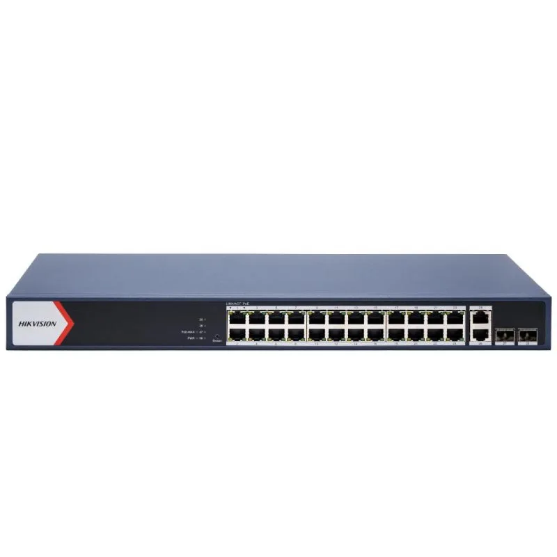 Switch PoE 24 ch 10/100/1000MB + 2 10/100/1000MB + 2 fibra gigabite 230W