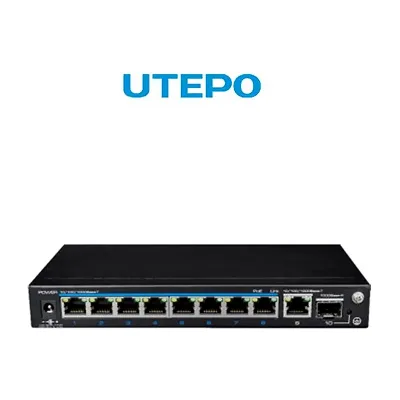 Switch POE 8 PUERTOS POE 10/100/1000 MBPS + 1 10/100/1000 Mbps + 1 SFP 120W