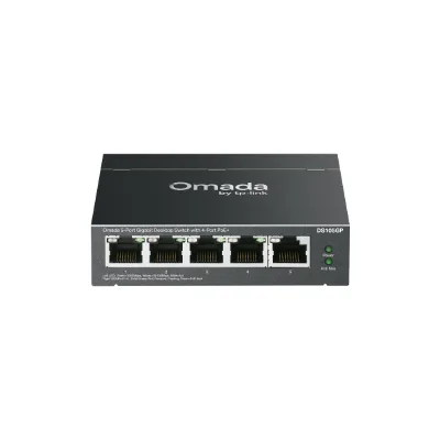 Switch 5 puertos, 4 PoE+ gigabit + 1 non PoE gigabit NO-ADMINISTRABLE